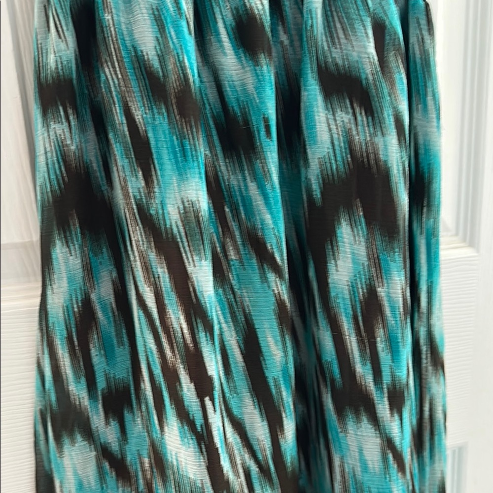Teal and Black Maxi Dress - Picture 3 of 5